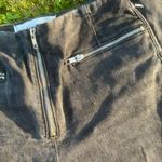 Reformation  Black Stone Washed Niki Zipper Jeans Argentine Wash Stretch Size 26 Photo 3