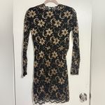 Rue 21 🏷️💛 NWT  Black and Gold Floral Lace Dress Size Small Photo 2