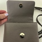 Kate Spade  Pebbled Leather Chain Strap Crossbody Purse Gray Veronica Handbag Photo 7