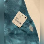 Free People NWT  Good Karma Tie Dyed Leggings Blue Peacock Size M/L Photo 7