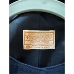 Pendleton Vintage  Navy Blue Wool Cropped Pea Coat Jacket Blazer Size 14 Photo 2