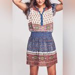 Faherty Boho Western  Bemini Smocked Dress EUC Size S Photo 4