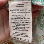 Anthropologie Fleur Wood Sheer Multicolored Paisley Babydoll Mini Dress whimsical Y2K - Small Photo 2