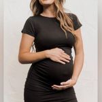 BLANQI Everyday Dress Womens Small Medium Black Short Sleeve Maternity Ruched Size undefined Photo 0