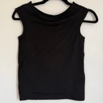 Madewell NWT  Cap Sleeve Scoop Neck Tee in Black XXS NR343 Photo 2