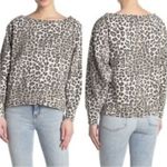 Good American  Cheetah Print Pullover Sweatshirt Photo 2