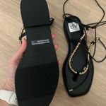 DV by Dolce Vit Dolce Vita Mirielle Black and Gold Wrap Sandals Photo 5