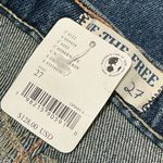 Free People We The Free Sabine Slim Straight Jean 27 Hibernate/Med Wash $128 NWT Photo 2