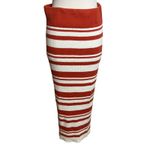 Anthropologie Callahan Simone Striped Knit maxi skirt Red Size L Photo 7