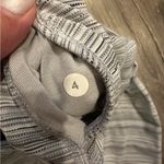 Lululemon High Times Pant Cyber Stripe Silver Fox High Rise 4 Gray White Stripe Photo 9