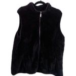 st. john's bay black sherpa vest  Size XXL Photo 0