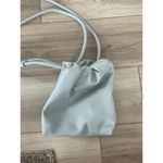 A New Day A New‎ Day Baby Blue Puffy Drawstring Soft Vegan Leather Crossbody Bag Photo 1