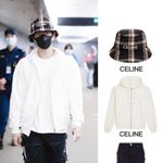 CELINE  Hedi Slimane Red Plaid Wool Bucket Hat Photo 9