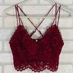 Free People NWT Celine Bralette in Mulberry Photo 0