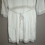 Abercrombie & Fitch neutral crochet lace embroidered dress women’s size small Photo 7