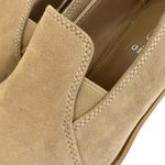 Joie  Wevenly Suede Slip On Loafer Style Shoe 7.5 Pump Heel Block Heel Neutral Photo 5