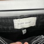 Dear John  Jean Womens 26 Black Whiskering Denim Cotton Distressed Crop High Rise Photo 4