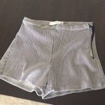 Mango  Navy And White Striped Shorts  Photo 0