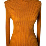 Sézane Sezane Charly Ribbed Jumper in ochre merino wool S Photo 0