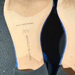 Manolo Blahnik Snakeskin Blue Sandals 36 1/2 EUC Photo 4