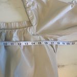 Faherty  Khai Beige Belted Tie Waist Puff Sleeve Square Neck Cotton Poplin‎ Dress Photo 8