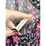 Kingston‎ Gray Jumpsuit Size Medium Floral Print Tie Front Halter NEW Black Photo 7