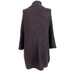 CAbi  Oversized Brown Cable Knit Cardigan Sweater XS/S Cape Sleeve Open Front Photo 7
