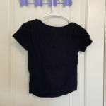 No Boundaries EUC |  Junior‎ girl’s square neck stretch ribbed crop top — medium Photo 3