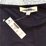 Madewell NWT Smock Waist and Cuff Long-Sleeve Stretch Knit Black Top~Medium 🧡 Photo 8