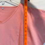None Oversized V-neck Tee Short sleeves pink salmon Women’s size XXL Photo 3
