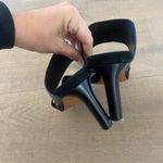 Aquatalia  black open tie baylor leather heels sandals Photo 3