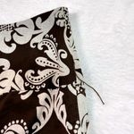 Apt. 9  12 Midi Skirt Brown‎ Floral A-Line Cottagecore Summer Y2K Paisley Garden Photo 3