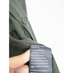 Club Monaco Hardy Top Shirt Jacket Size Small Olive Green Funnel Neck Linen Photo 4