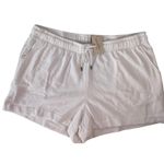 Universal Threads Universal Thread Womens Lounge Shorts White Fleece Pull On Waist Pockets 2X Photo 1