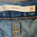 Levi's LEVI’S • premium wedgie straight high waisted button fly jeans sz 26 Photo 9