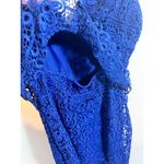 Guess Brand New  Women's Size 4 Blue Solstice Lace Mini Dress Photo 8