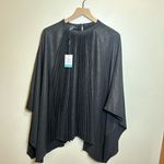 Ming Wang  Pleated Poncho Shimmer‎ Woven Photo 1