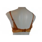 Auden Lightly Lined Bralette Orange Brown Velvet Lace Womens Size Small S Photo 2
