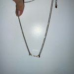 Diamond Encrusted Gold Bar Necklace Photo 1