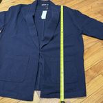 AG Adriano Goldschmied  NWT Maura Oversized‎ Navy Blue Blazer Jacket Size XS/S Photo 8