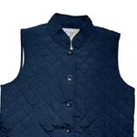 J. Jill Black Quilted Button Down Puffer Vest | Woman’s U.S. Small Photo 2