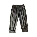 Pistola Slate Black Faux Leather Kellin Pleated Trouser Photo 4