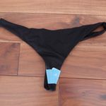 ASOS DESIGN Black Thong Bikini Bottoms Swimwear Size US 10 Photo 0