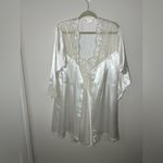 BRIDAL White Satin Slip Dress Size M Photo 2
