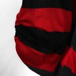 No Boundaries Y2K Gilmore Girls Aesthetic Black Red Striped Cardigan Cami Attached Undershirt Photo 4