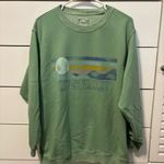 Aerie  River Valley Crewneck Sweatshirt Green Photo 1