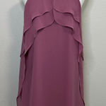Ralph Lauren Lauren Mauve Ruffle Criss Cross Strap Dress - Size 0 Photo 0