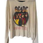 ACDC Band Long‎ Sleeve Graphic Tee Tan Size 2X Photo 0