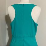 Cynthia Rowley Aquamarine Fitted Nylon Sleeveless Dress L Large Photo 3
