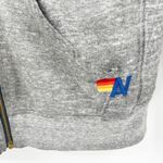 Aviator Nation  Womens Lounge Gray Heathered Zip Up Hoodie Rainbow Logo XS Photo 1